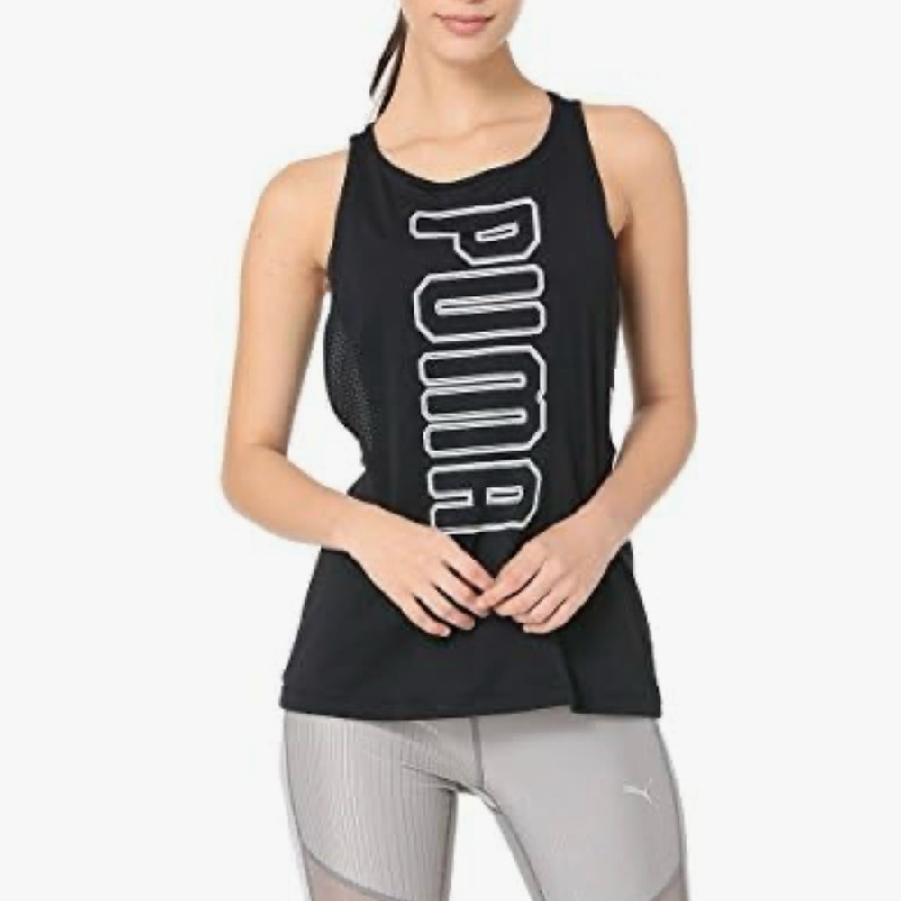 PUMA Women's Black Graphic Tank Top